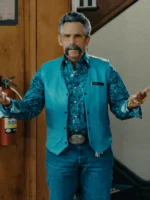 Happy Gilmore 2 Ben Stiller Leather Vest Blue - Image 2
