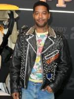 Kid Cudi Black Studded Biker Jacket