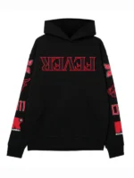 Indiana Fever Stranger Things Black Parallel Hoodie