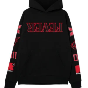 Indiana Fever Stranger Things Black Parallel Hoodie