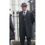 Greville Wynne Black Wool Ironbark Trench Coat