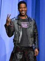 Kid Cudi Tonight Show S12 Black Biker Jacket