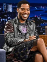Kid Cudi Tonight Show S12 Black Biker Jacket