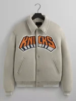 Kith New York Knicks Wings Wool Coaches Grey Jacket