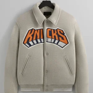 Kith New York Knicks Wings Wool Coaches Grey Jacket