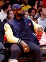 LeBron James Lakers Blue Yellow Varsity Jacket