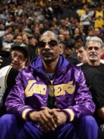 Snoop Dogg Lakers Purple Bomber Varsity Jacket