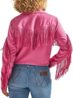 Rodeo Cowgirl Pink Fringe Jacket Malachi Dawson - Image 3