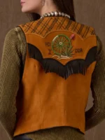 Rodeo Las Vegas Morgan Nicole Brown Suede Vest - Image 3