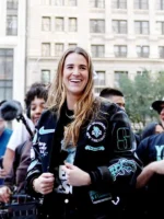 Sabrina Ionescu Liberty Championship Black Varsity Jacket