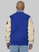 LA Dodgers World Series Blue White Varsity Jacket - Image 2