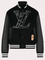 Louis Vuitton x NBA Black Varsity Basketball Jacket