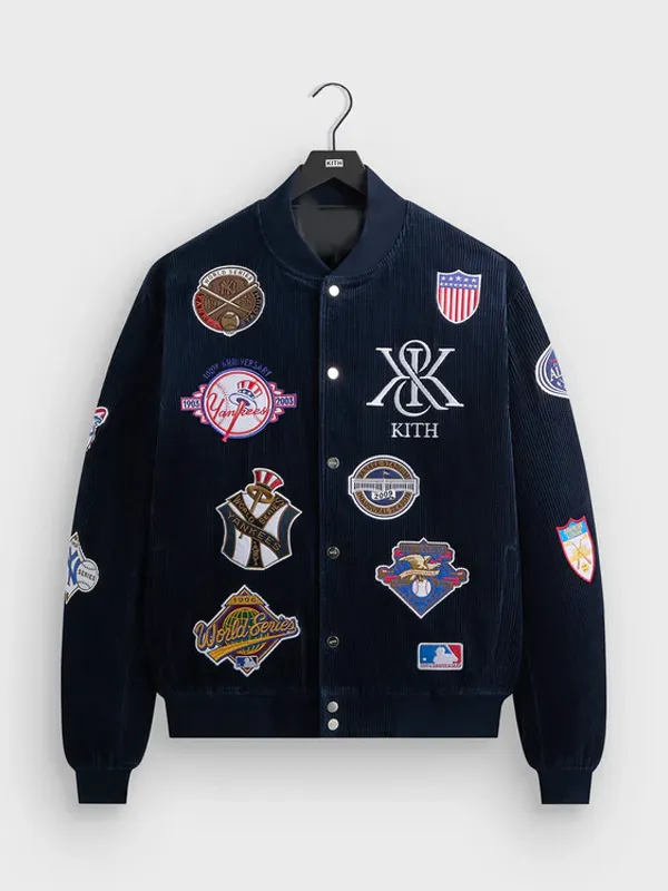 MLB New York Yankees Corduroy Avery Varsity Jacket MLB New York Yankees Corduroy Avery Varsity Jacket