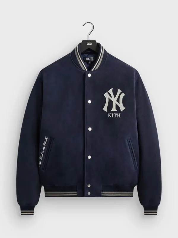 MLB New York Yankees Suede Porter Bomber Jacket MLB New York Yankees Suede Porter Bomber Jacket