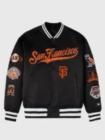 San Francisco Giants MLB Black Satin Jacket