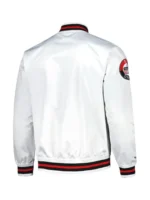 MLS 2025 D.C. United White Satin Varsity Jacket