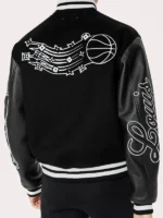 Louis Vuitton x NBA Black Varsity Basketball Jacket