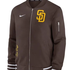 San Diego Padres Brown Bomber Jacket MLB
