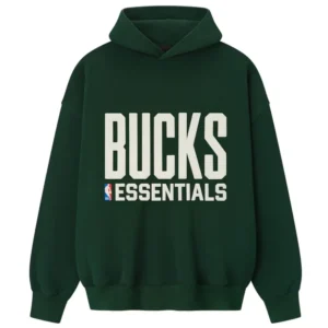 Milwaukee Bucks Fear of God NBA Green Hoodie
