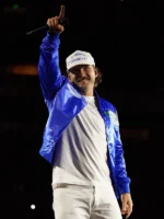 Morgan Wallen Seattle Seahawks Blue Varsity Jacket