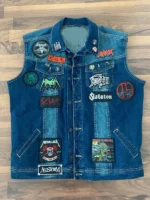 Megadeth Band Unisex Blue Denim Vest Men’s & Women’s Rock Jacket