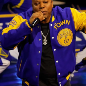 NBA All Star Too Short Blue Varsity Jacket