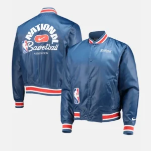 NBA Nike 75th Anniversary Blue Courtside Jacket