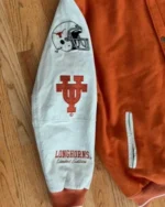 Texas Longhorns Brown Wool Varsity Jacket Men’s Collegiate Coat
