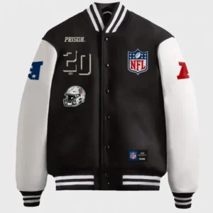 NFL 1920 Black and White Wool Varsity Jacket