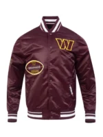 NFL Washington Commanders Old-English Satin Jacket