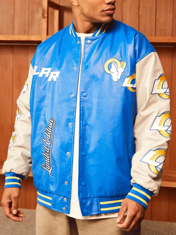 Rams Blue Leather Jacket NFL Los Angeles Rams Blue Leather Jacket NFL Los Angeles