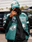 NFL Philadelphia Eagles Green Varsity Jacket