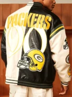 NFL Green Bay Packers Bomber Leather Jacket
