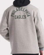 NFL Philadelphia Eagles Grey Cashmere Coaches Jacket