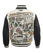 NFL Hasta la Muerte 2024 White Wool Varsity Jacket