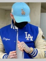 LA Dodgers World Series Blue White Varsity Jacket
