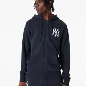 New Era Yankees Navy Full Zip Hoodie