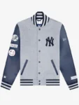 Shop New York Yankees New York or Nowhere varsity jacket. Premium MLB fan outerwear with iconic NYC streetwear style.