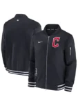 Cleveland Guardians Navy Blue Bomber Jacket