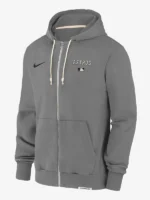 Houston Astros Nike Dri-FIT Grey Full-Zip Hoodie - Image 4