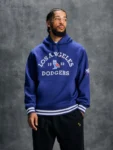 OVO x New Era Dodgers Blue Fleece Hoodie
