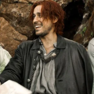 One Piece Shanks Black Leather Coat