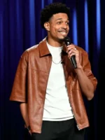 Ontonio Kareem Tonight Show Brown Jacket - Image 2