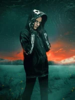 Revival Martha Black Angle Black Hoodie 2025