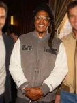 Jay Z Super Bowl LX Grey Wool Varsity Jacket