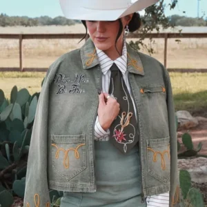 Rodeo Cara Smith Green Denim Jacket