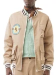 Rodeo Club Beige Cotton Bomber Jacket