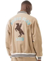 Rodeo Club Beige Cotton Bomber Jacket
