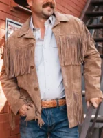 Rodeo Cowboy Brown Fringe Leather Jacket
