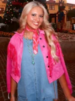 Rodeo Cowgirl Pink Fringe Jacket Malachi Dawson